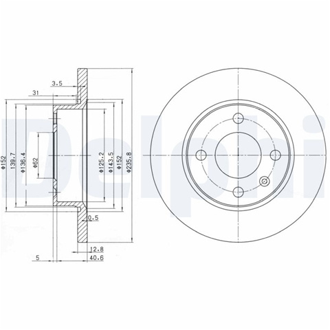 Disc Frana Delphi Skoda BG2910