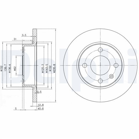 Disc Frana Delphi Skoda BG2910