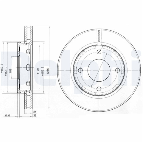 Disc Frana Delphi Smart BG3987