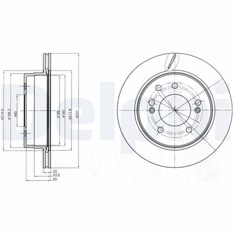 Disc Frana Delphi Ssangyong BG4273