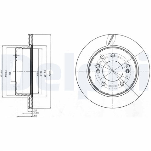 Disc Frana Delphi Ssangyong BG4273