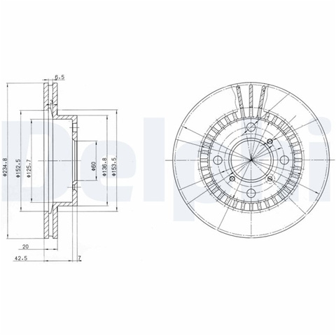 Disc Frana Delphi Suzuki BG3160
