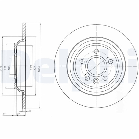 Disc Frana Delphi Volvo BG4239C