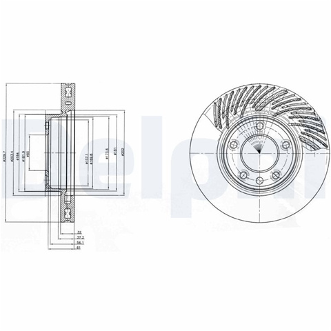 Disc Frana Delphi Vw BG9949