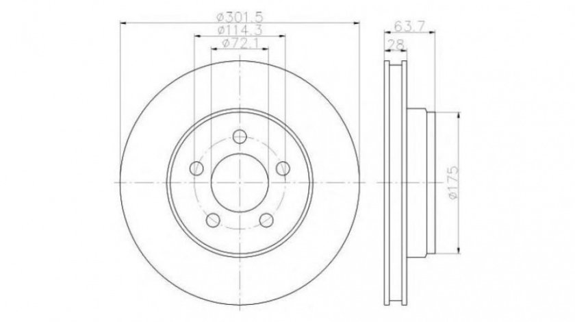 Disc frana Dodge NITRO 2006-2012 #2 18018