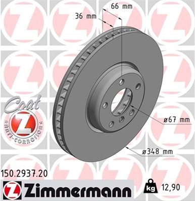 Disc Frana Dr Zimmermann Bmw 150.2937.20