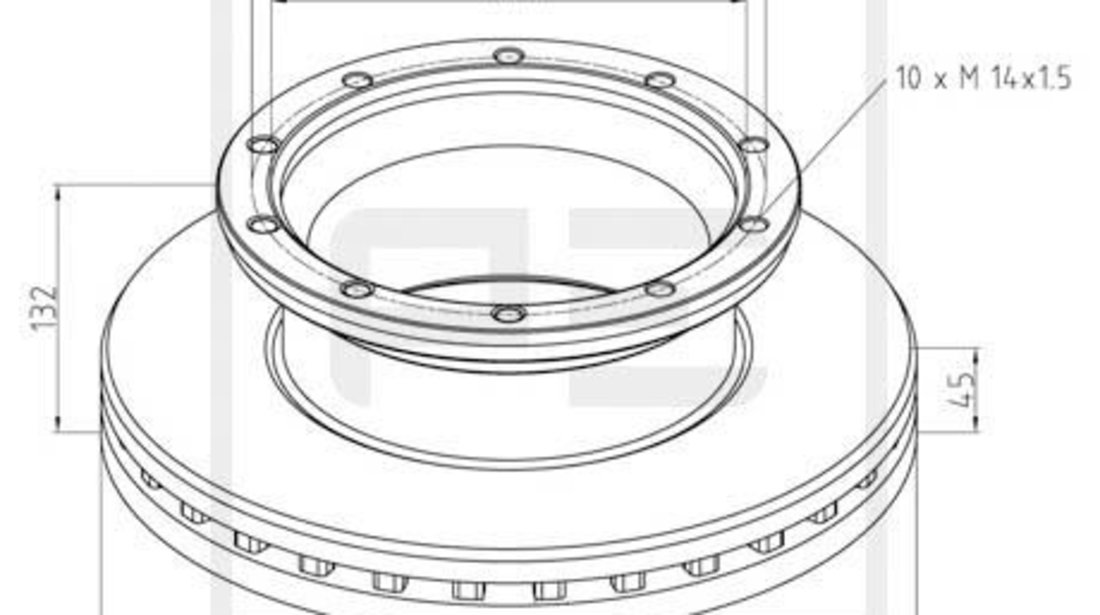 Disc frana fata (01666900A PETERS ENNEPETAL)