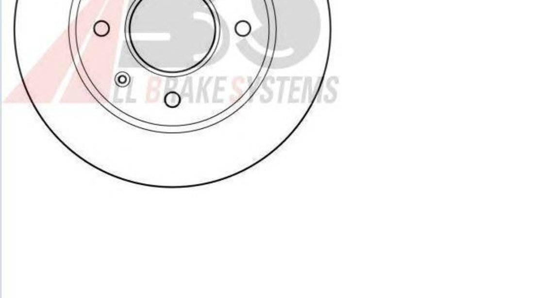 Disc frana fata 240 mm plin Ford Escort 4 (1985-1990) [GAF, AWF, ABFT]