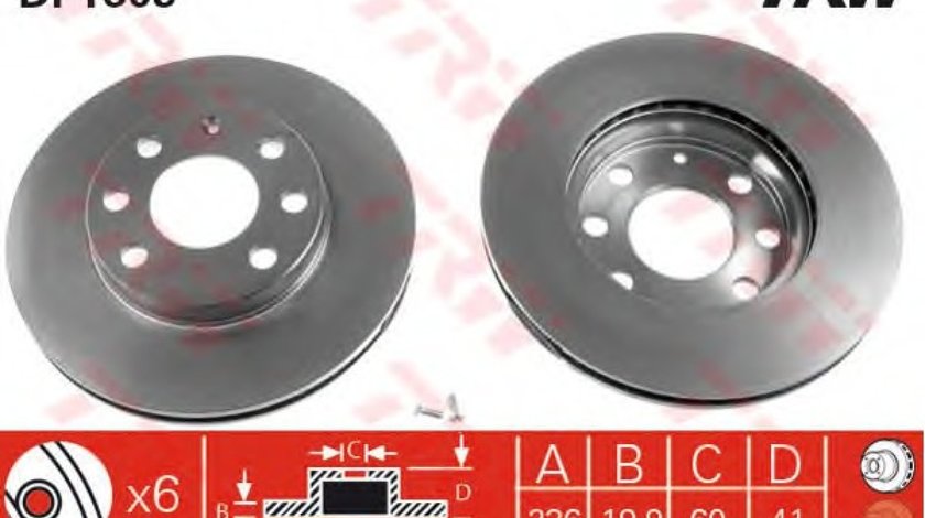 DISC FRANA FATA CIELO TRW DF1609 <br>