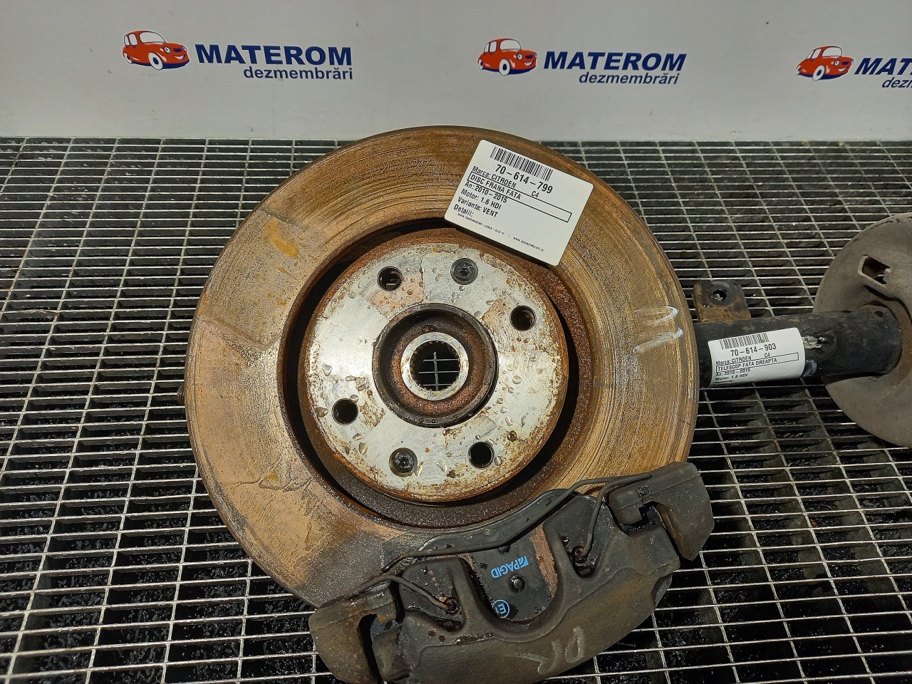 DISC FRANA FATA CITROEN C4 1.6 HDI - (2010 2015)