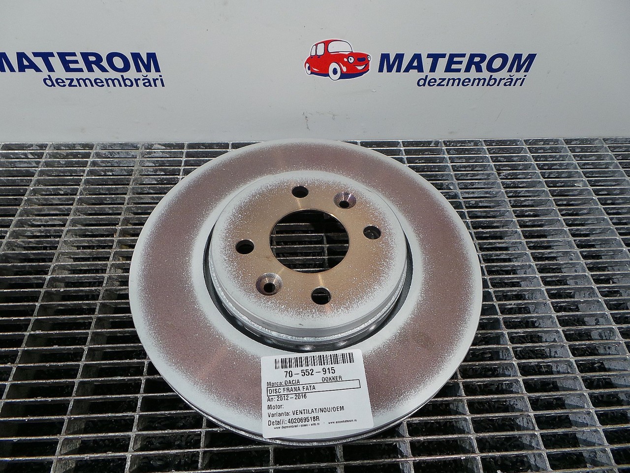 DISC FRANA FATA DACIA DOKKER - - (2012 2016)