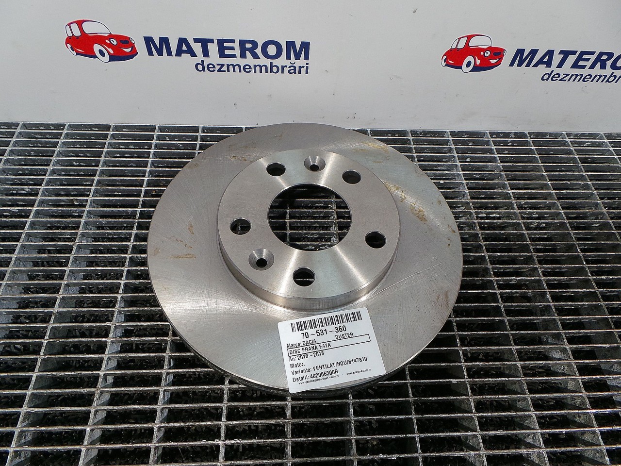 DISC FRANA FATA DACIA DUSTER - - (2010 2013)