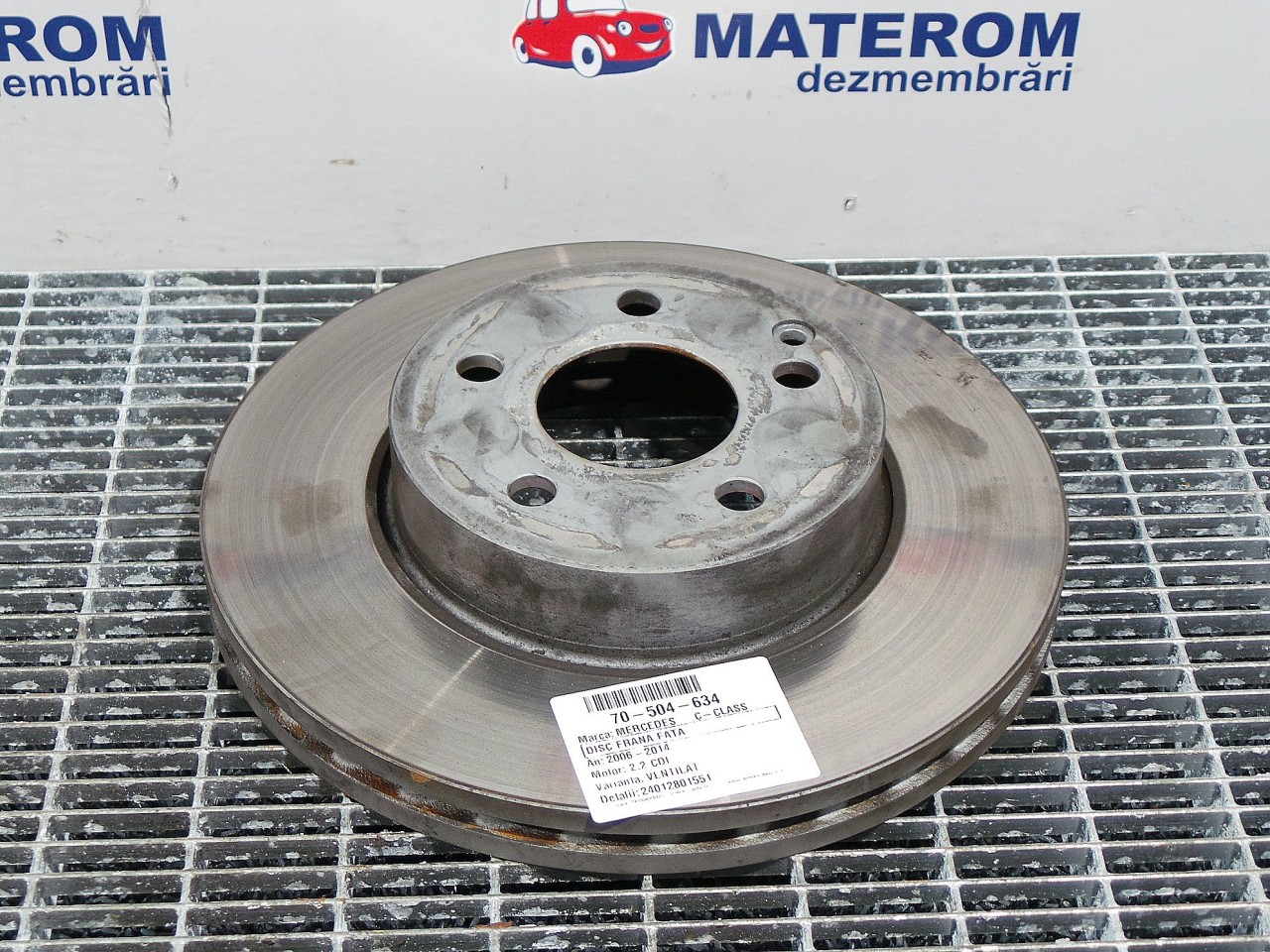 DISC FRANA FATA MERCEDES C-CLASS 2.2 CDI - (2007 2011)