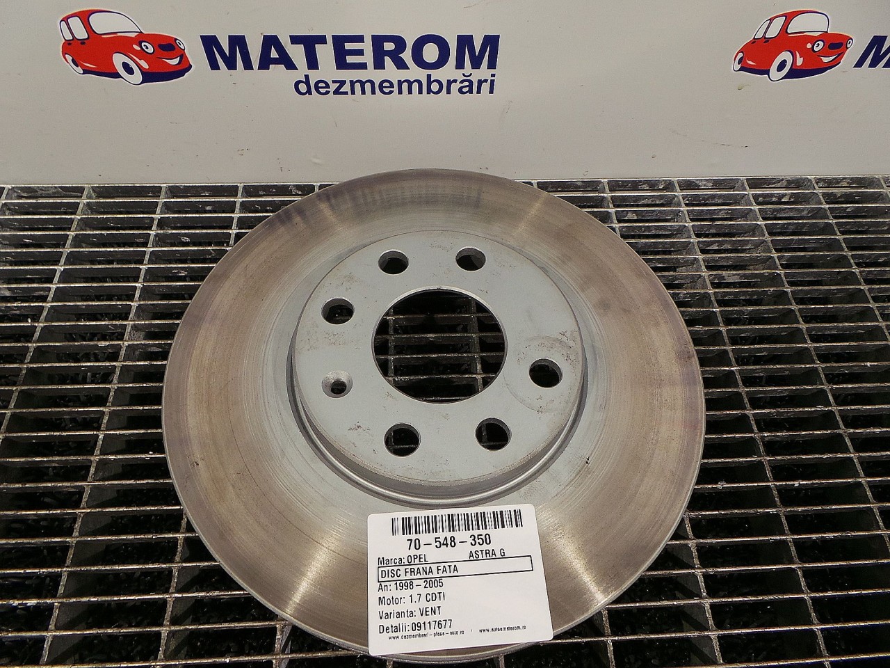 DISC FRANA FATA OPEL ASTRA G ASTRA G 1.7 CDTI - (1998 2004)