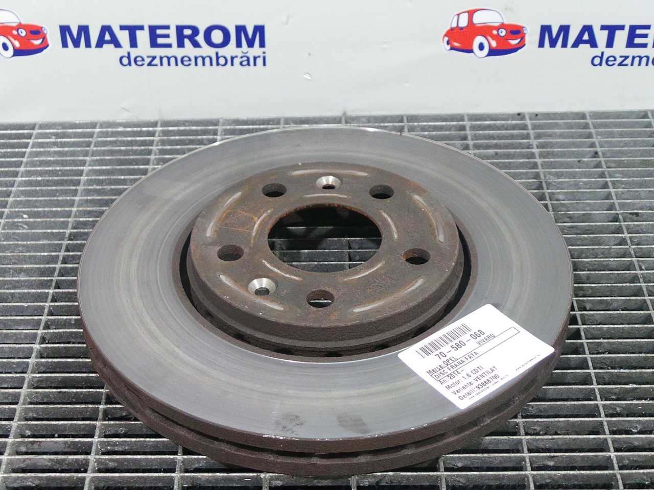 DISC FRANA FATA OPEL VIVARO 1.6 CDTI - (2014 2019)