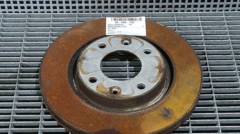 DISC FRANA FATA PEUGEOT 207 207 - (2006 2009)