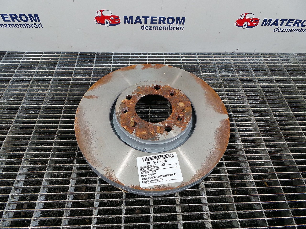 DISC FRANA FATA PEUGEOT 407 407 2.0 HDI - (2004 2008)