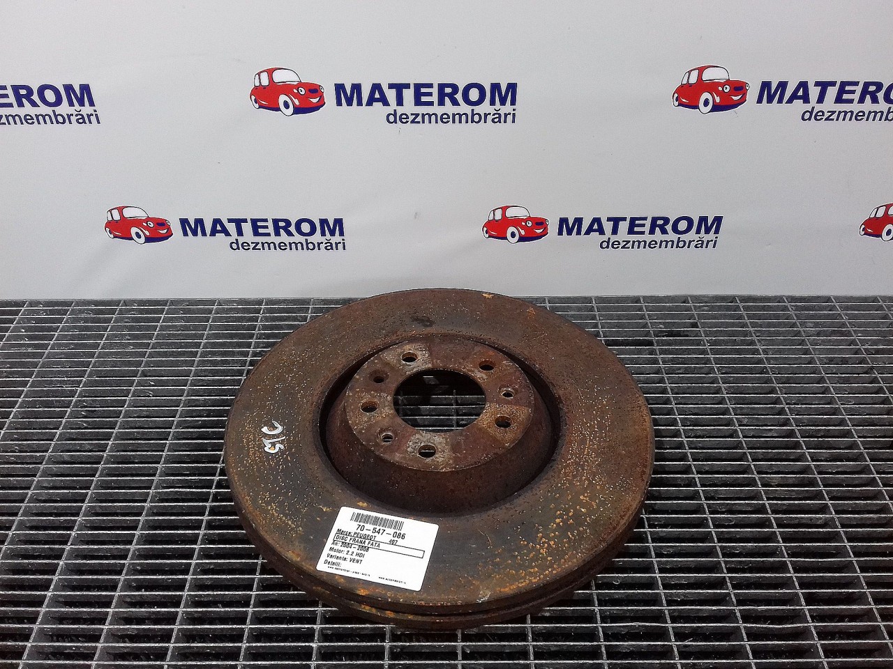 DISC FRANA FATA PEUGEOT 407 407 2.2 HDI - (2004 2008)