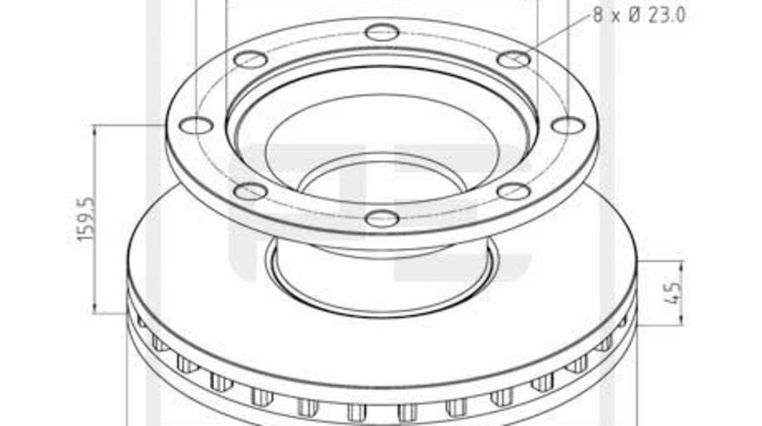 Disc frana fata si spate (04637500A PETERS ENNEPETAL)