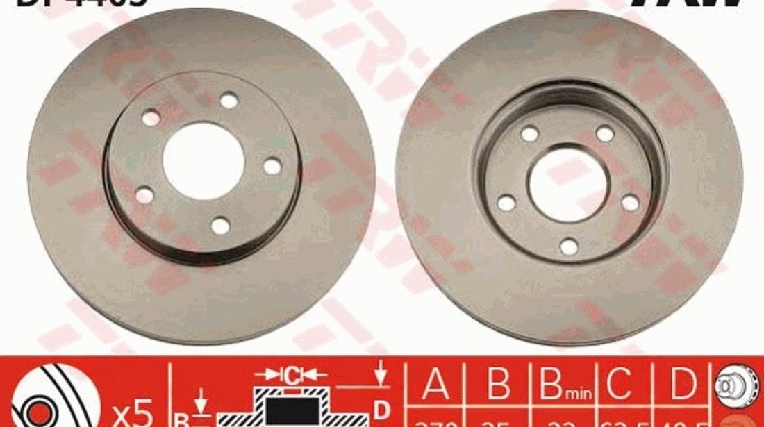 Disc Frana Fata Trw Volvo C30 2006-2013 DF4465