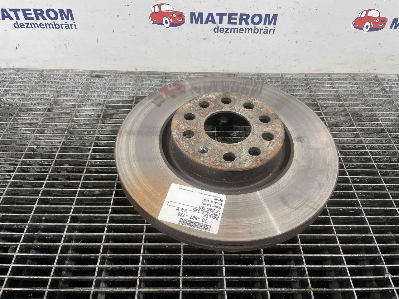 DISC FRANA FATA VW GOLF VI GOLF VI 2.0 INJ - (2008 2012)