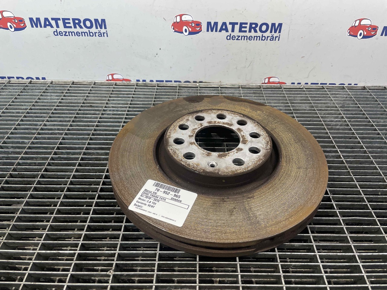 DISC FRANA FATA VW SHARAN SHARAN 2.0 TDI - (2010 2015)