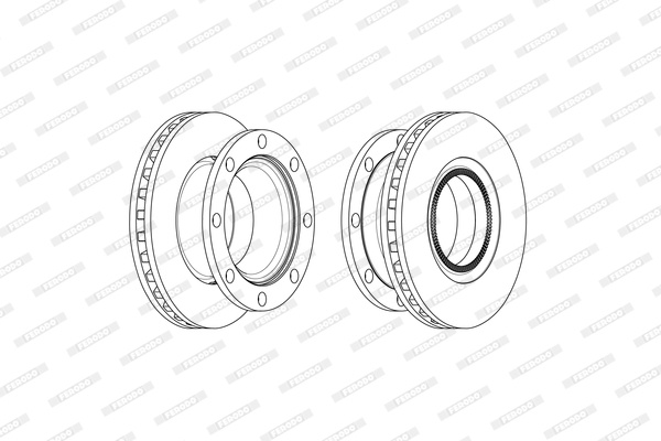 Disc frana (FCR347A FERODO PREMIER)
