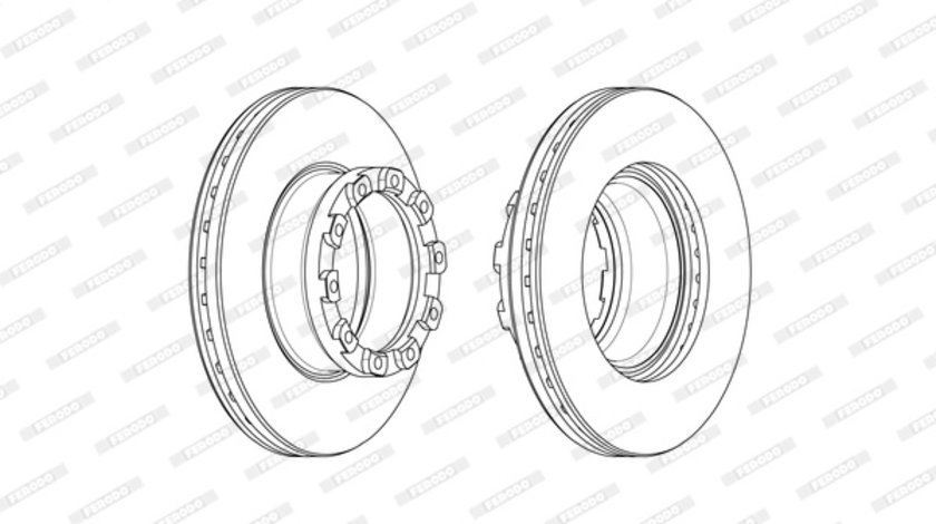 Disc frana (FCR358A FERODO PREMIER)