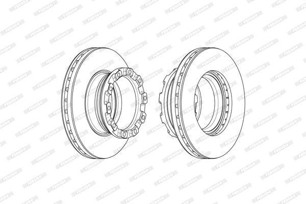Disc frana (FCR373A FERODO PREMIER)