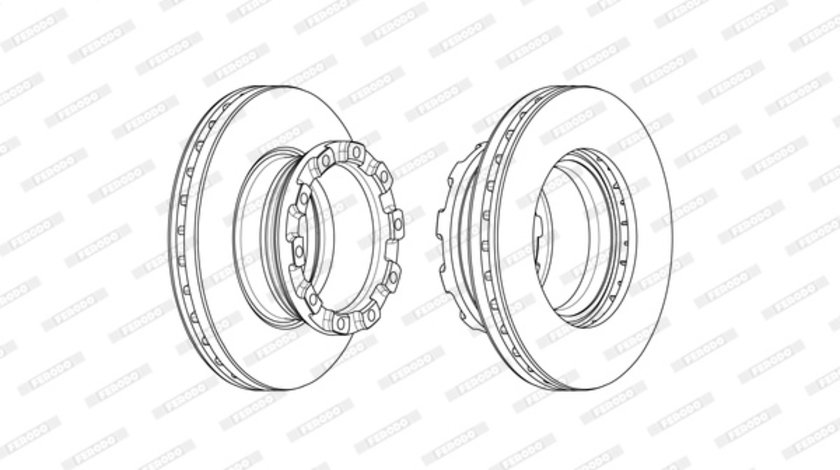 Disc frana (FCR373A FERODO PREMIER)