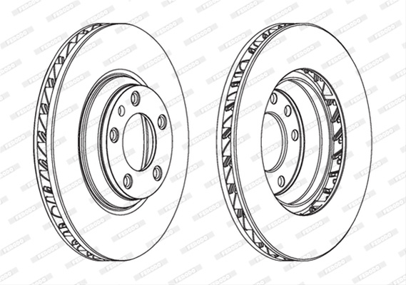 Disc Frana Ferodo Audi DDF1408LC-1