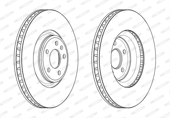 Disc Frana Ferodo Audi DDF2598C-1