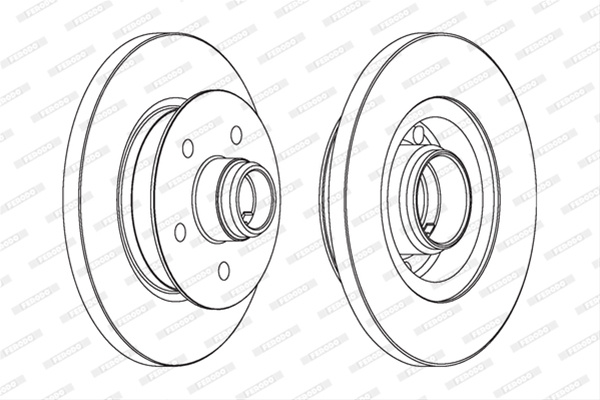 Disc Frana Ferodo Vw DDF542-1
