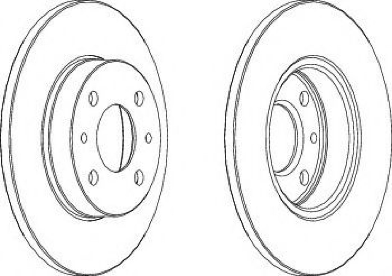 Disc frana FIAT 500 (312) (2007 - 2016) FERODO DDF140 piesa NOUA