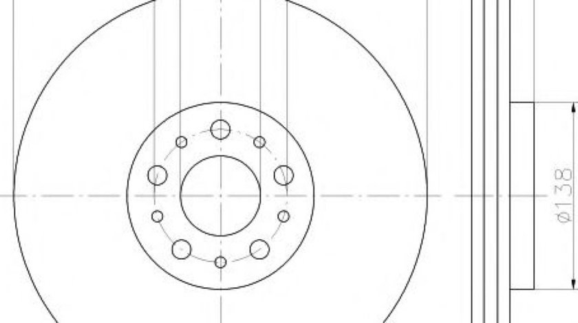 Disc frana FIAT 500L (199) (2012 - 2016) TEXTAR 92237603 piesa NOUA