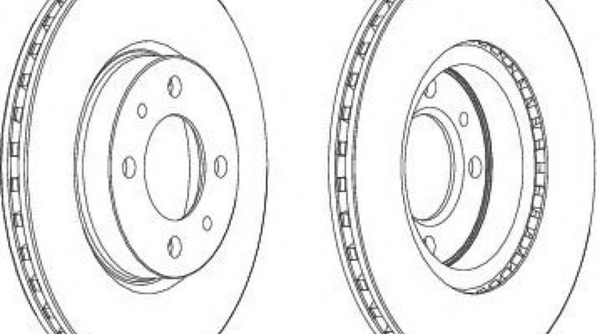 Disc frana FIAT ALBEA (172) (2007 - 2016) FERODO DDF521 piesa NOUA