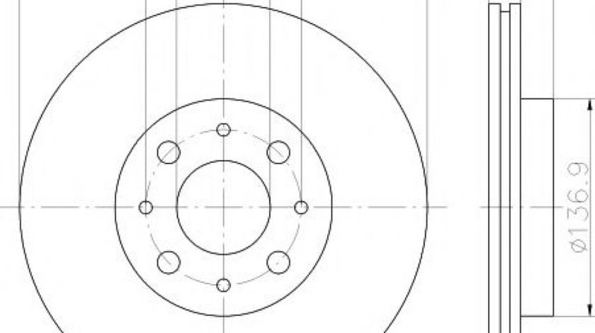 Disc frana FIAT ALBEA (178) (1996 - 2009) TEXTAR 92068503 piesa NOUA