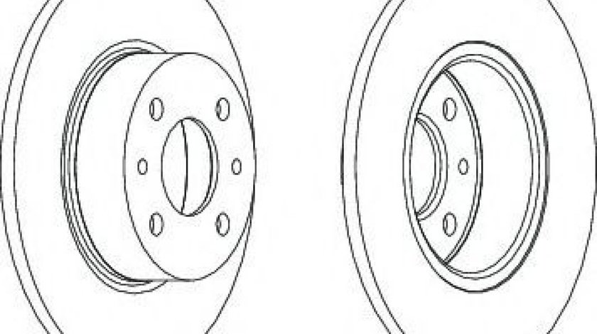 Disc frana FIAT CROMA (154) (1985 - 1996) FERODO DDF066 piesa NOUA