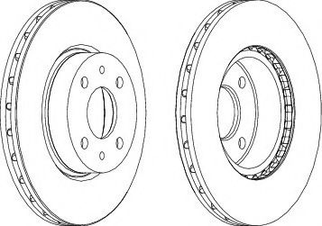 Disc frana FIAT CROMA (154) (1985 - 1996) FERODO DDF178-1 piesa NOUA