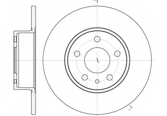 Disc frana FIAT CROMA (154) (1985 - 1996) REMSA 6149.00 piesa NOUA