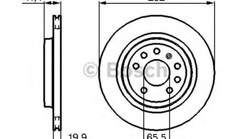 Disc frana FIAT CROMA (194) (2005 - 2016) BOSCH 0 986 479 142 piesa NOUA