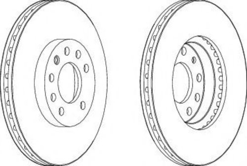 Disc frana FIAT CROMA (194) (2005 - 2016) FERODO DDF1191 piesa NOUA