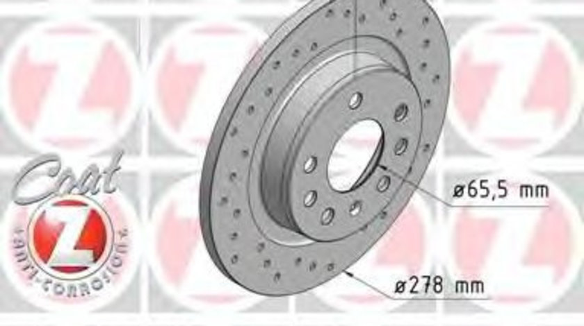 Disc frana FIAT CROMA (194) (2005 - 2016) ZIMMERMANN 430.1497.52 piesa NOUA