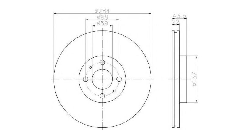 Disc frana Fiat DOBLO (223, 119) 2001-2016 #2 09313710