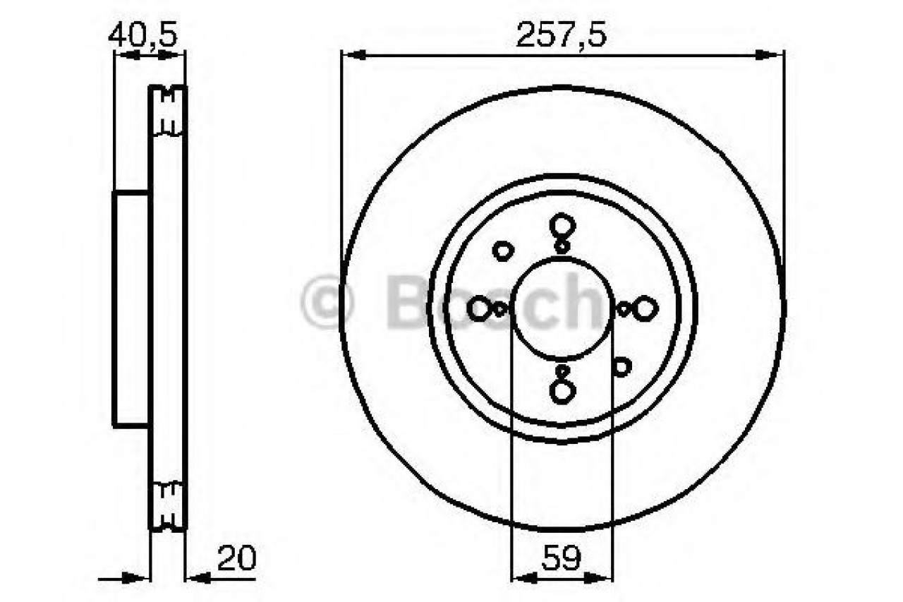Disc frana FIAT DOBLO Cargo (223) (2000 - 2016) BOSCH 0 986 478 515 piesa NOUA
