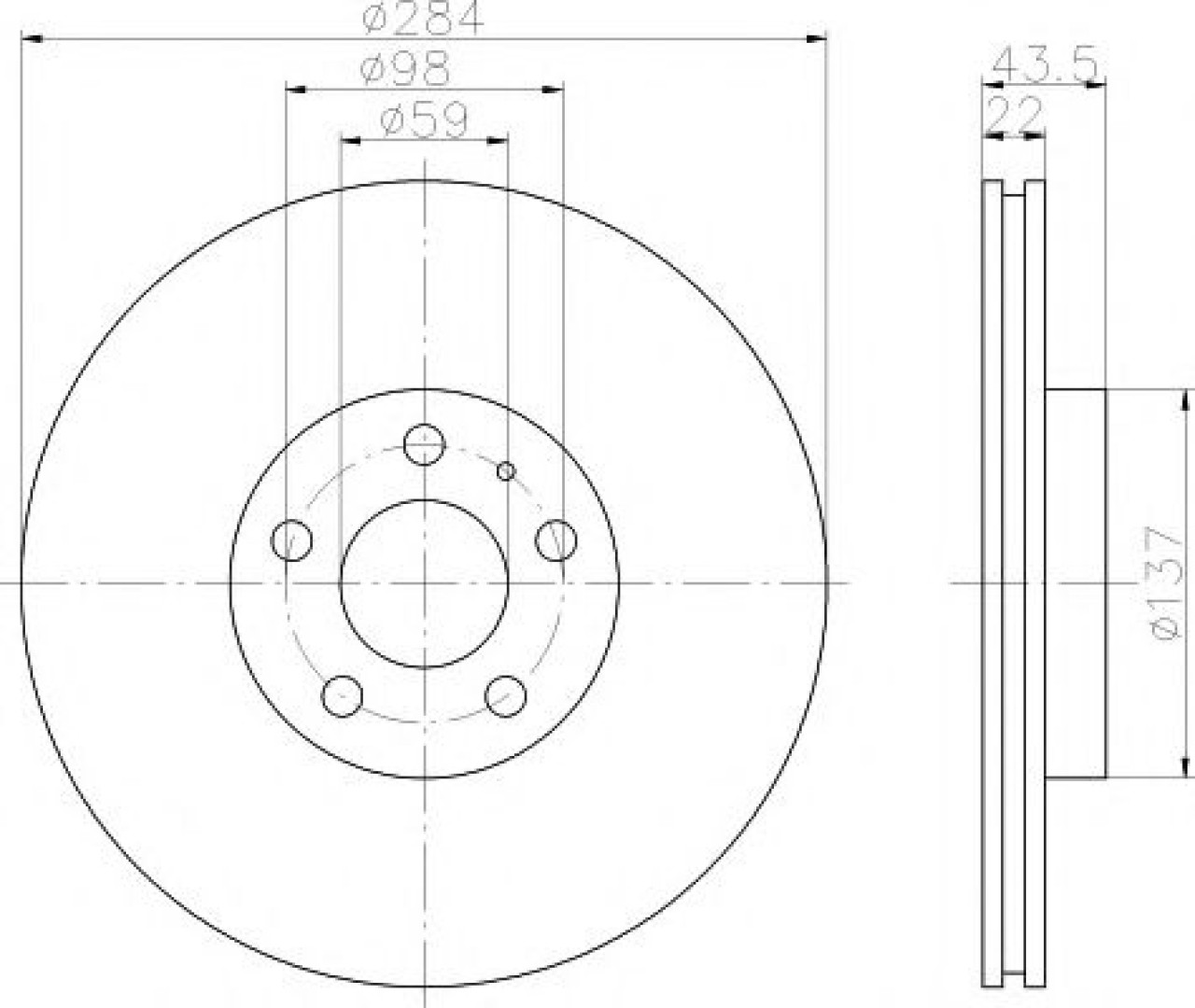 Disc frana FIAT DOBLO Combi (263) (2010 - 2016) TEXTAR 92046803 piesa NOUA