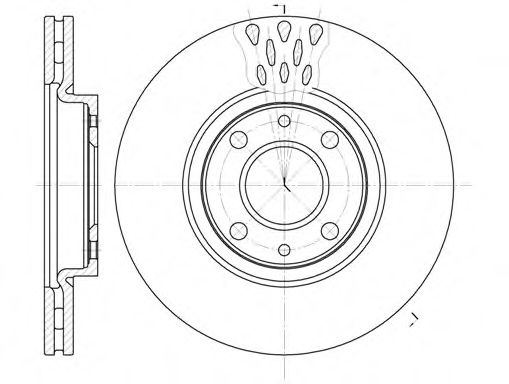 Disc frana FIAT DOBLO Microbus (223, 119) (2001 - 2016) REMSA 6443.10 piesa NOUA