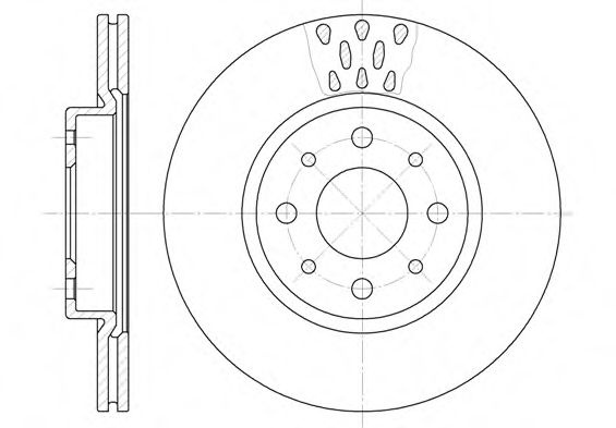 Disc frana FIAT DOBLO Microbus (223, 119) (2001 - 2016) REMSA 6189.10 piesa NOUA