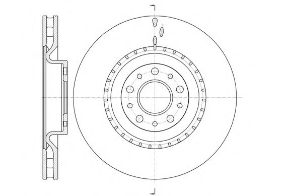 Disc frana FIAT DOBLO Microbus (263, 152) (2009 - 2016) REMSA 61458.10 piesa NOUA
