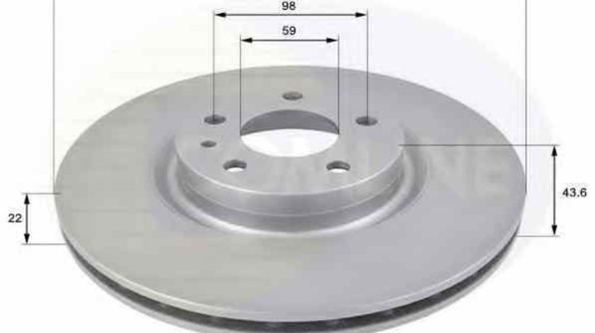 Disc frana FIAT DOBLO platou / sasiu 263 COMLINE ADC1805V